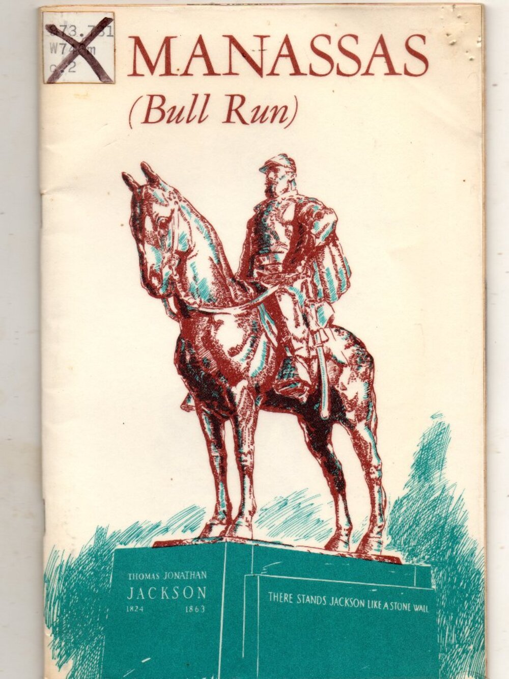 Vintage National Park Handbook - Manassas (Bull Run) Battlefield